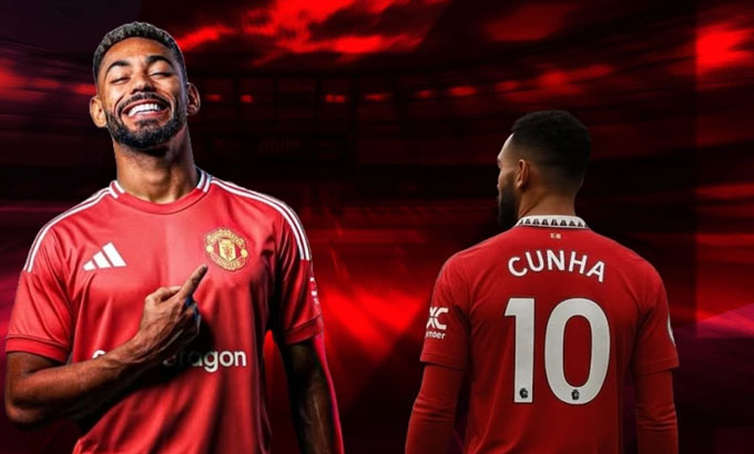 Matheus Cunha có mặc vừa áo số 10 của MU?