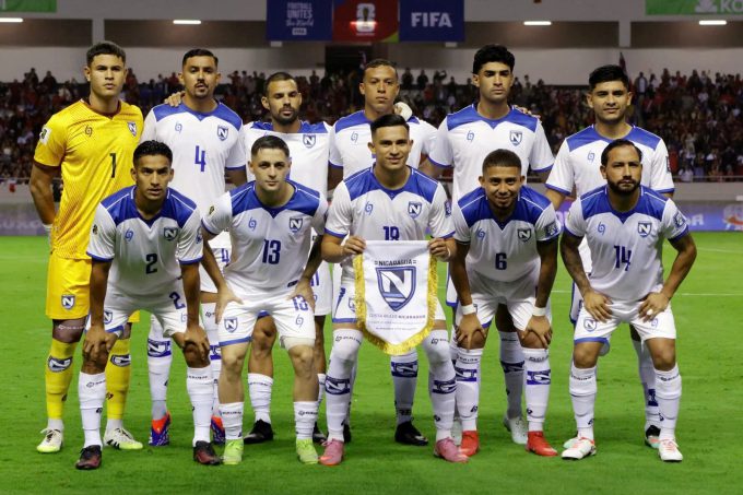 Đội tuyển Nicaragua trong trận gặp Costa Rica trên sân Quốc gia Costa Rica, tối 13/10/2025. Ảnh: Reuters