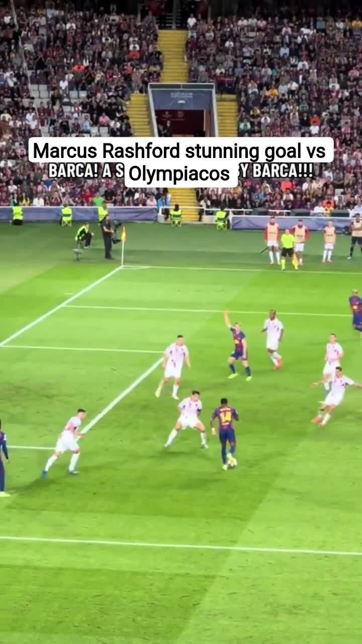 Bàn thắng nâng tỷ số lên 4-0 của Rashford trước Olympiacos