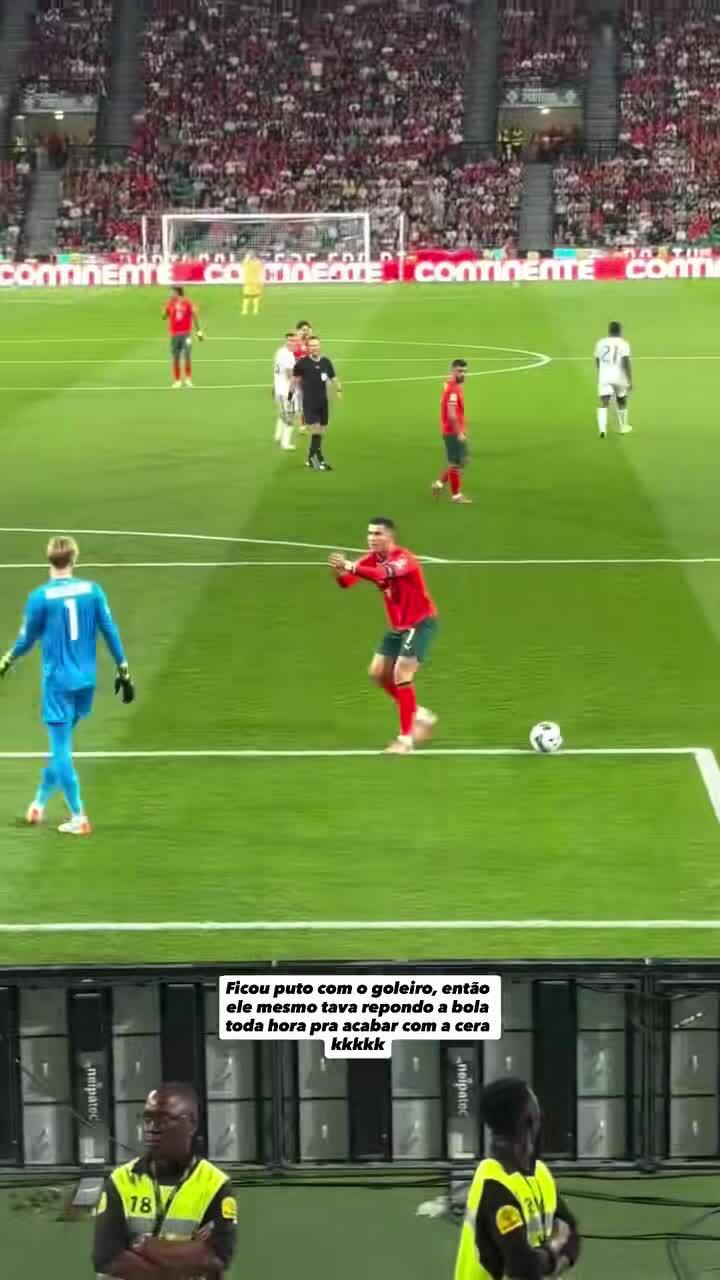 Ronaldo khiêu khích thủ môn Ireland